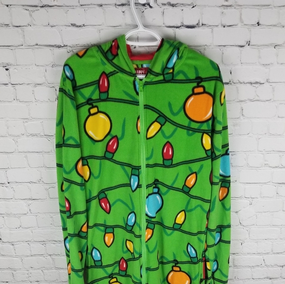 HAPPY HOLIDAYS | Christmas lights fleece pajamas - Picture 2 of 7
